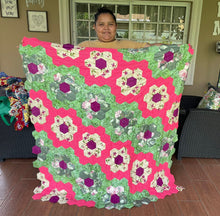 Load image into Gallery viewer, Lilly Pad, A Finished Baby Quilt