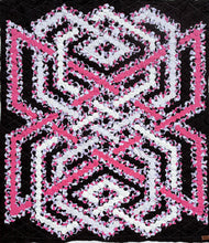 Load image into Gallery viewer, Pink and Black Conversion, A Finished Quilt