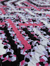 Load image into Gallery viewer, Pink and Black Conversion, A Finished Quilt