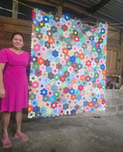 Load image into Gallery viewer, Remember Remember the Flowers, A Finished Quilt