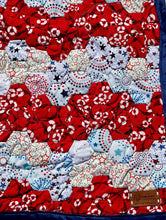 Load image into Gallery viewer, Stars and Stripes Forever, A Finished Quilt