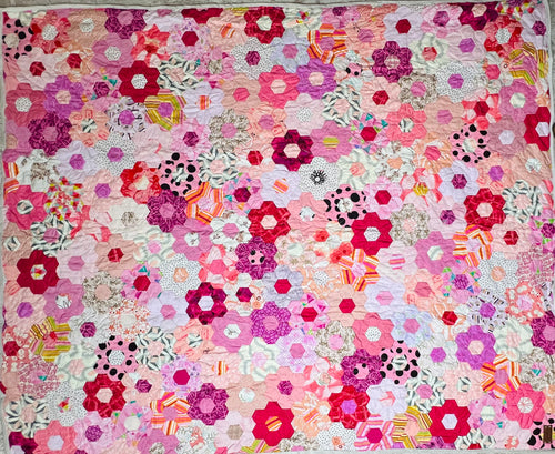 Rosebuds Galore, A Finished Quilt
