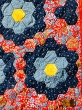 Load image into Gallery viewer, Prairie Blue Daisies, A Finished Quilt