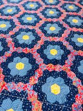 Load image into Gallery viewer, Prairie Blue Daisies, A Finished Quilt