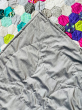 Load image into Gallery viewer, All The Groovy Flowers A Finished Quilt