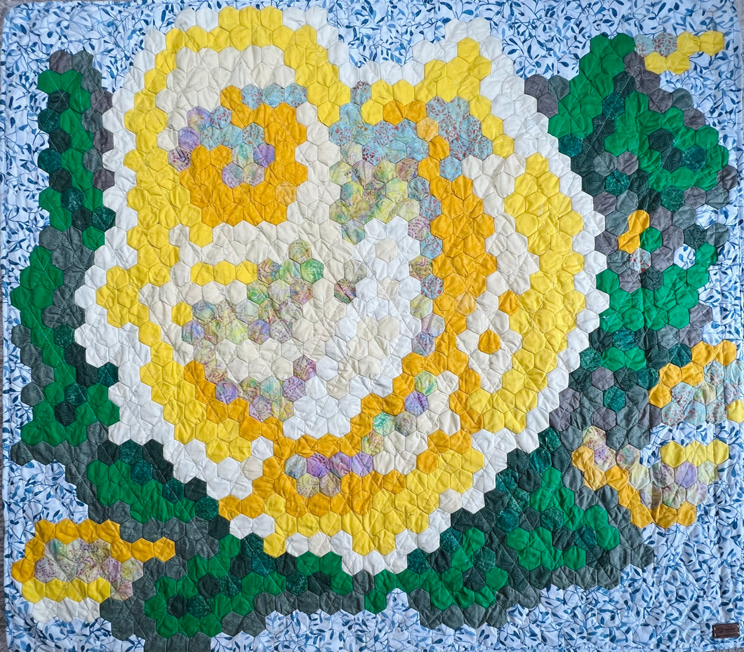 Yellow Rose of Texas, A Finished Quilt