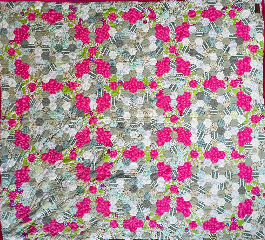 Pink Briar, A Finished Quilt