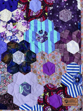 Load image into Gallery viewer, Raining Purple, A Finished Quilt