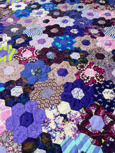 Load image into Gallery viewer, Raining Purple, A Finished Quilt