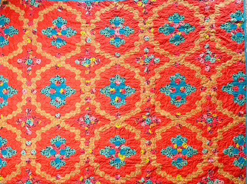 Hibiscus, A Finished Quilt