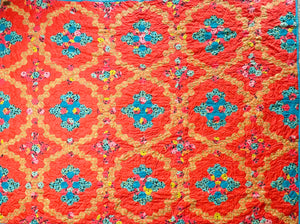 Hibiscus, A Finished Quilt