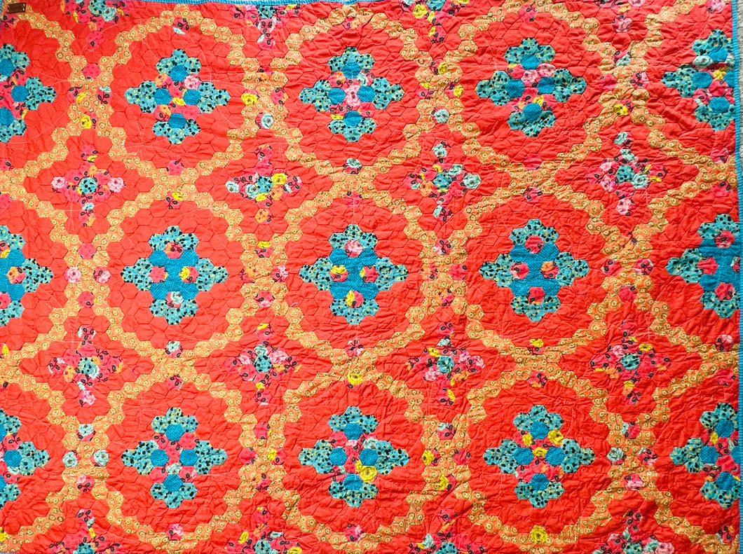 Hibiscus, A Finished Quilt