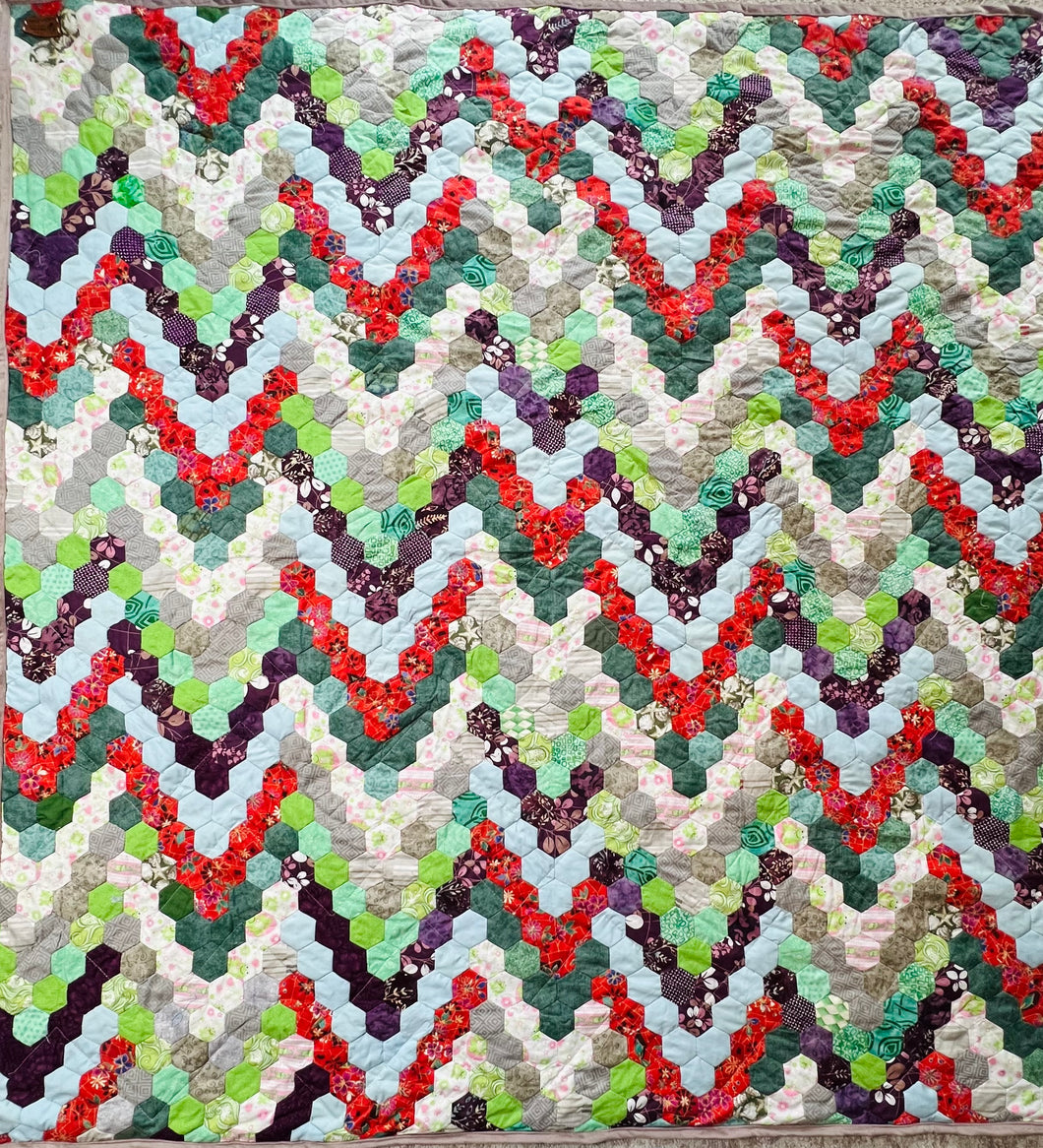 Pond Vermillion, A Finished Quilt