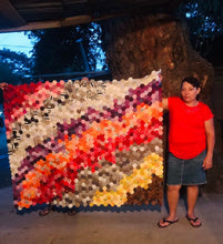 Load image into Gallery viewer, Melting Rainbow, A Finished Quilt