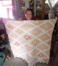 Load image into Gallery viewer, Cozy Peach Cobbler, A Finished Quilt
