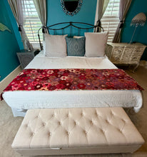 Load image into Gallery viewer, Lady In Red, A Finished Table Runner or Bed End