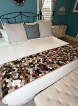 Load image into Gallery viewer, Tea Leaves, A Finished Table Runner or Bed End