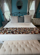 Load image into Gallery viewer, Tea Leaves, A Finished Table Runner or Bed End