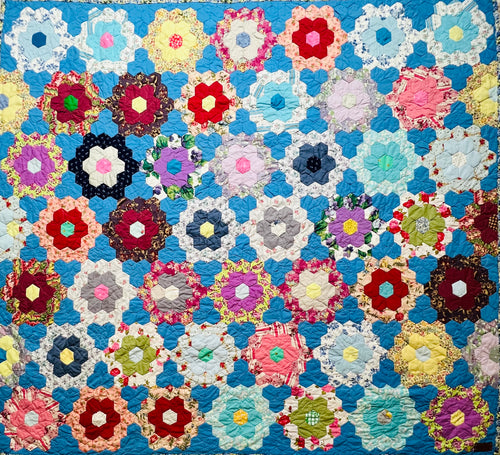 Blue Menagerie, A Finished Quilt