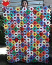 Load image into Gallery viewer, Wagon Flower Train A Finished Quilt