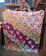 Load image into Gallery viewer, Rays of the Rainbow, A Finished Quilt