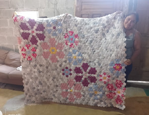 All The Groovy Flowers A Finished Quilt