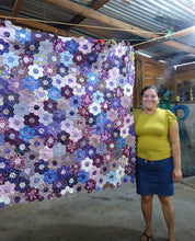 Load image into Gallery viewer, Raining Purple, A Finished Quilt