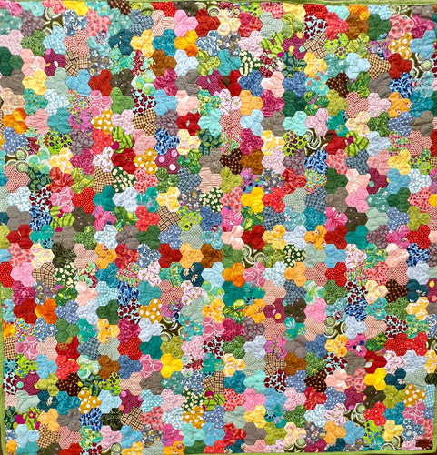 Cherry Wave, A Finished Quilt