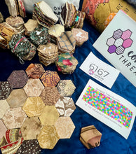 Load image into Gallery viewer, Sands of Time, 1&quot; Hexagon Table Runner Kit, 350 pieces