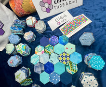 Load image into Gallery viewer, Deep Deep Blue, 1&quot; Hexagon Table Runner Kit, 350 pieces