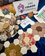 Load image into Gallery viewer, Down By The River, 1&quot; Hexagon Comfort Quilt Kit, 550 pieces