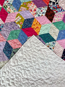 All I See Are Diamonds, A Finished Twin Size Quilt