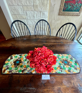 Gratitude, A Finished Table Runner