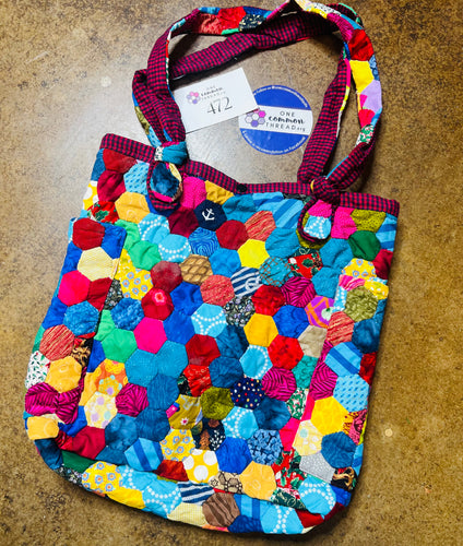 Praia de Marinha Beach, Multi Pocket Hexagon Bag