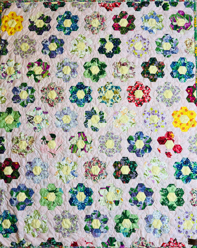 Dainty Tulips, A Finished Quilt