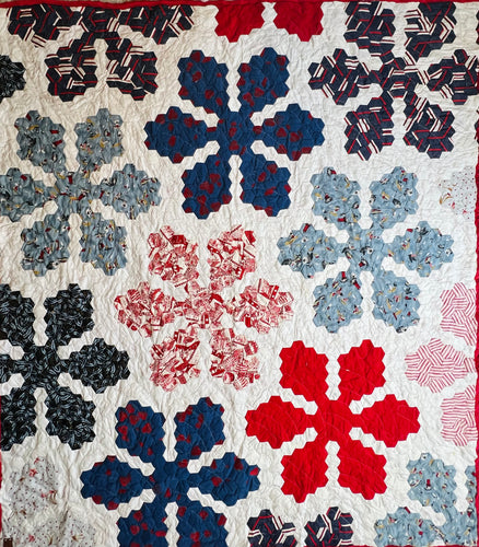 Firework Burst, A Finished Quilt