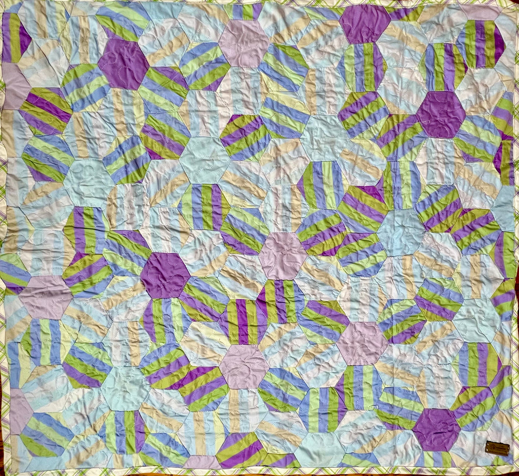 Lilac Popsicle, A Finished Baby Quilt