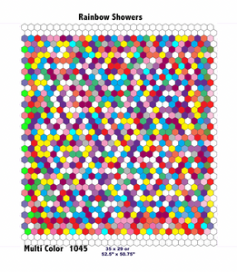 American Sprinkles, 1" Hexagons 1200 piece Quilt Kit