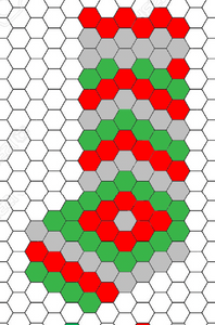 Christmas Stocking Trifecta Makes 1, 1" Hexagons, 100 pieces