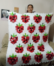 Load image into Gallery viewer, Red Red Berries, A Finished Quilt