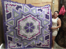 Load image into Gallery viewer, Lilac Legend, A Finished Quilt