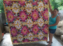 Load image into Gallery viewer, Sunburst Falls, A Finished Quilt