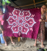 Load image into Gallery viewer, Cinnamon Blossom, A Finished Quilt