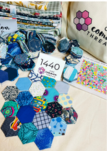 Load image into Gallery viewer, Speak Out Loud 1&quot; Hexagon Comfort Quilt Kit, 500 pieces