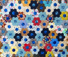 Load image into Gallery viewer, Bushel of Blues, An Unfinished Quilt Top