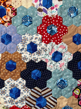 Load image into Gallery viewer, Bushel of Blues, An Unfinished Quilt Top