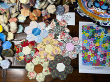 Load image into Gallery viewer, San Antonio Riverwalk,  1&quot; hexagons Throw Quilt Kit, 950 pieces