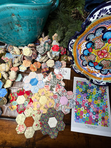 San Antonio Riverwalk,  1" hexagons Throw Quilt Kit, 950 pieces