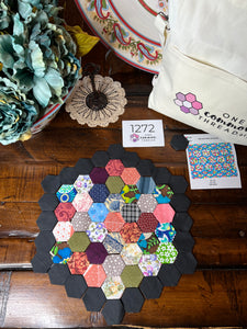 Jeweled Heirloom, 1" Hexagons 1150 piece, Throw Quilt Kit