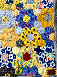 Yellow Blossoms, A Finished Quilt